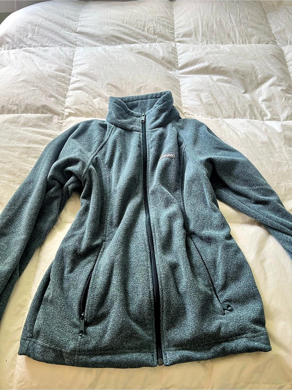 Columbia Benton Springs Full-Zip Fleece Jacket Women's Gray Blue